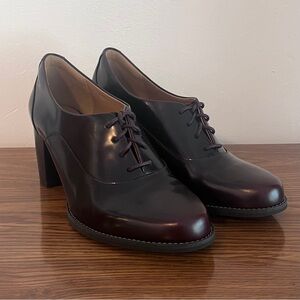 Tarah Victoria Oxford Leather Clarks Lace Up
Boots Heels Size 9